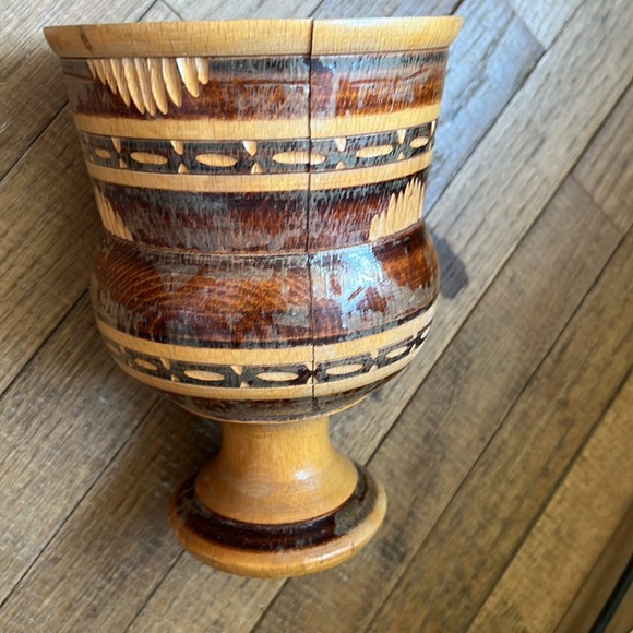 Wooden chalice large goblet vase - Picture 7 of 16